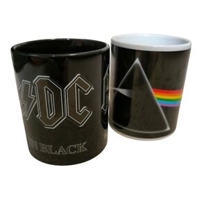 AC/DC & Pink Floyd Mugs - Set of 2